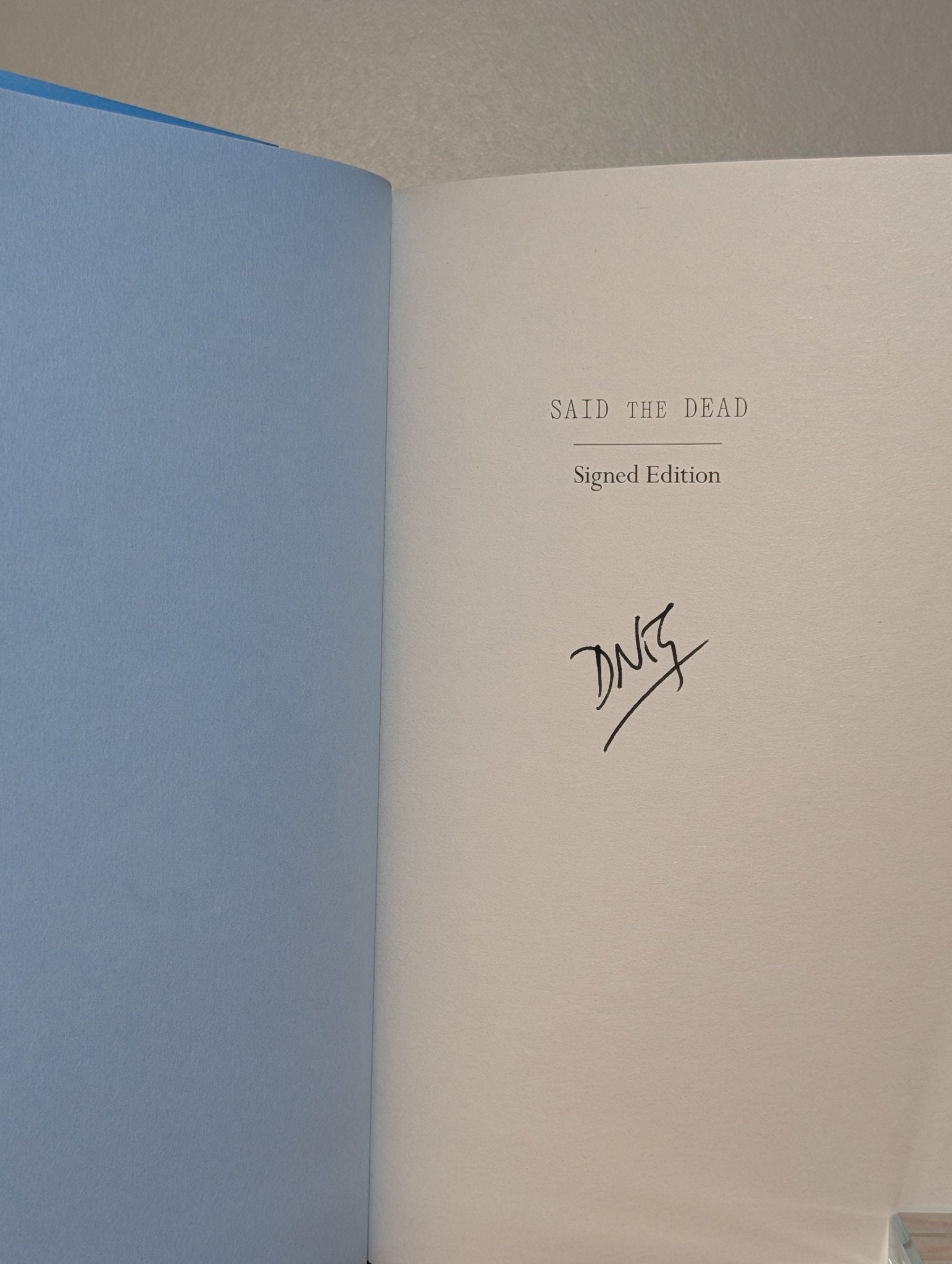Said the Dead by Doireann Ni Ghriofa (Signed First Edition with sprayed edges) - Fialta Books