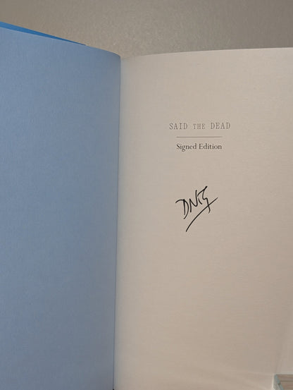 Said the Dead by Doireann Ni Ghriofa (Signed First Edition with sprayed edges) - Fialta Books