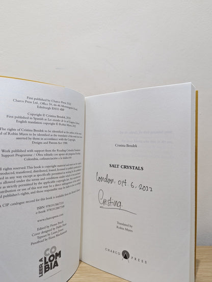 Salt Crystals by Cristina Bendek (Signed First Edition) - Fialta Books