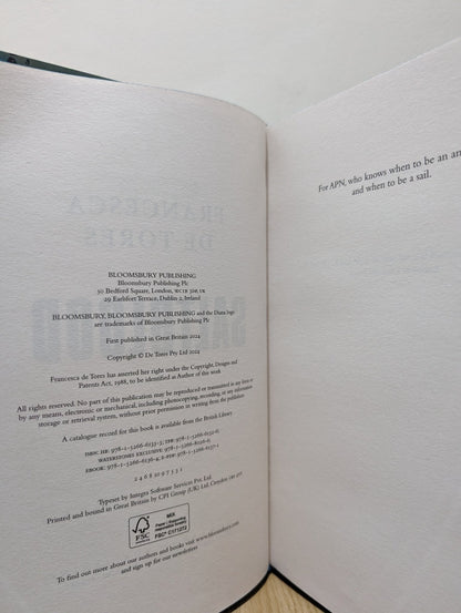 Saltblood by Francesca De Tores (First Edition with sprayed edges) - Fialta Books