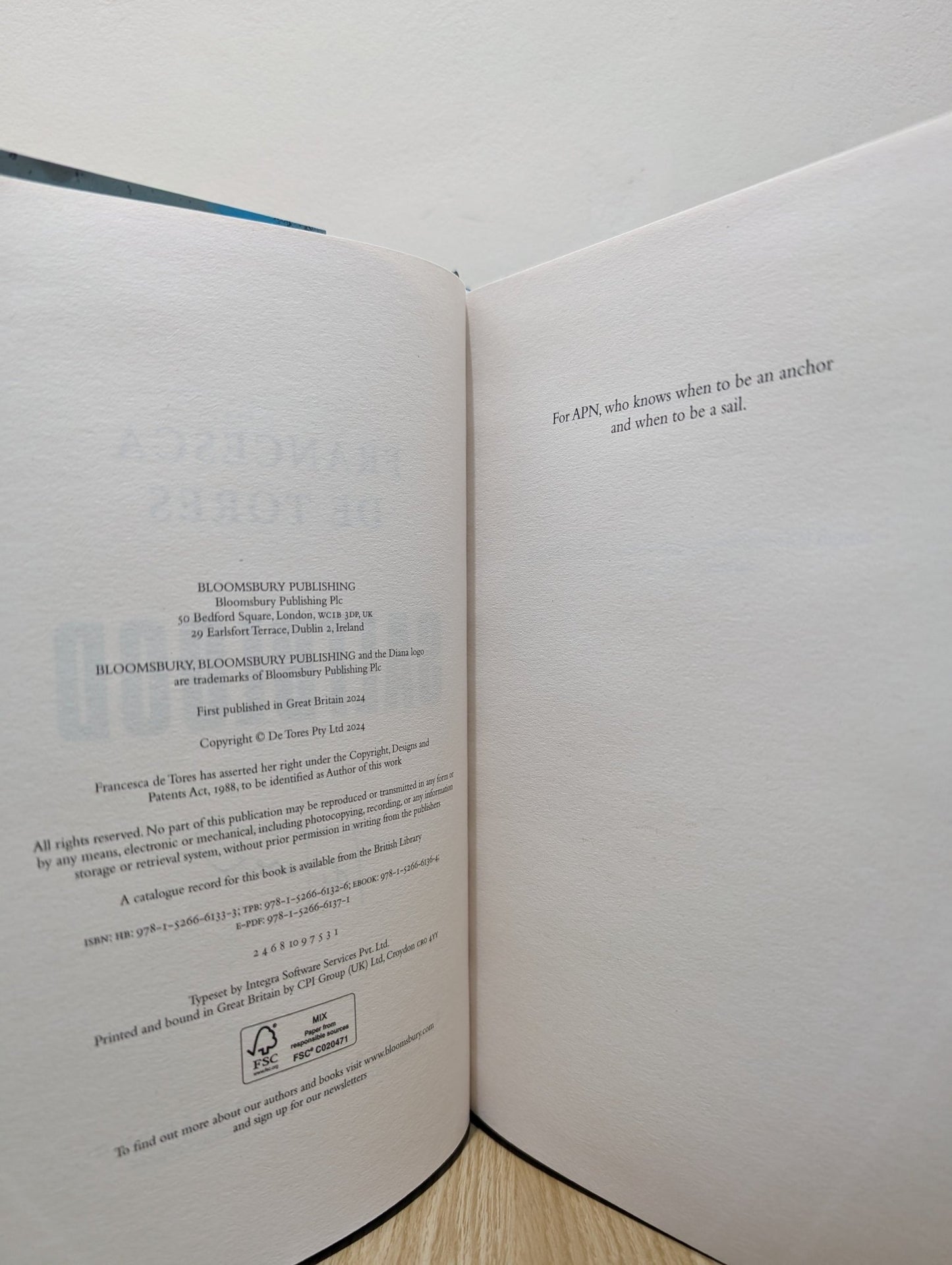 Saltblood by Francesca De Tores (Signed First Edition) - Fialta Books
