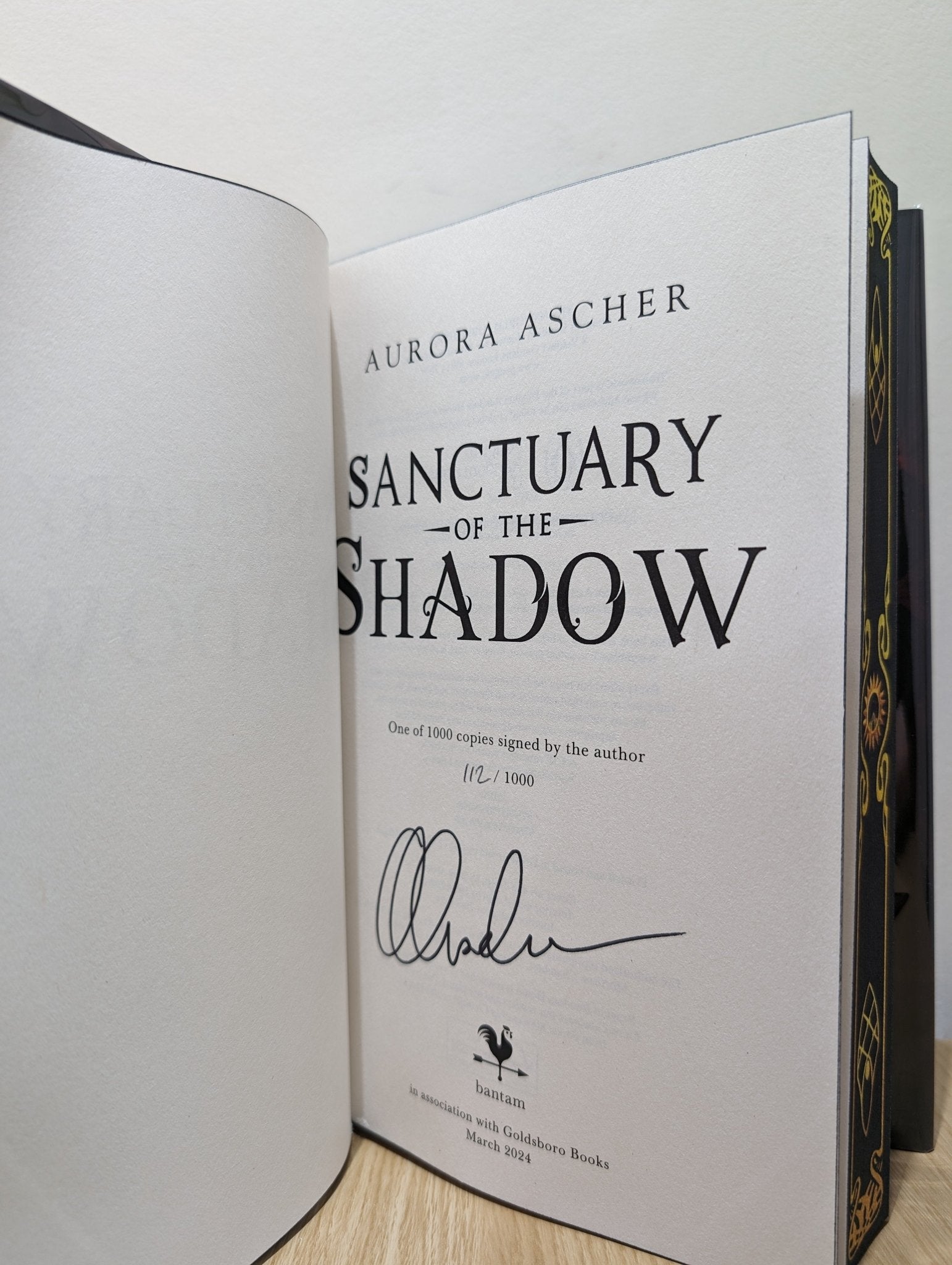 Sanctuary of the Shadow by Aurora Ascher (Signed Numbered First Edition with sprayed edges) - Fialta Books