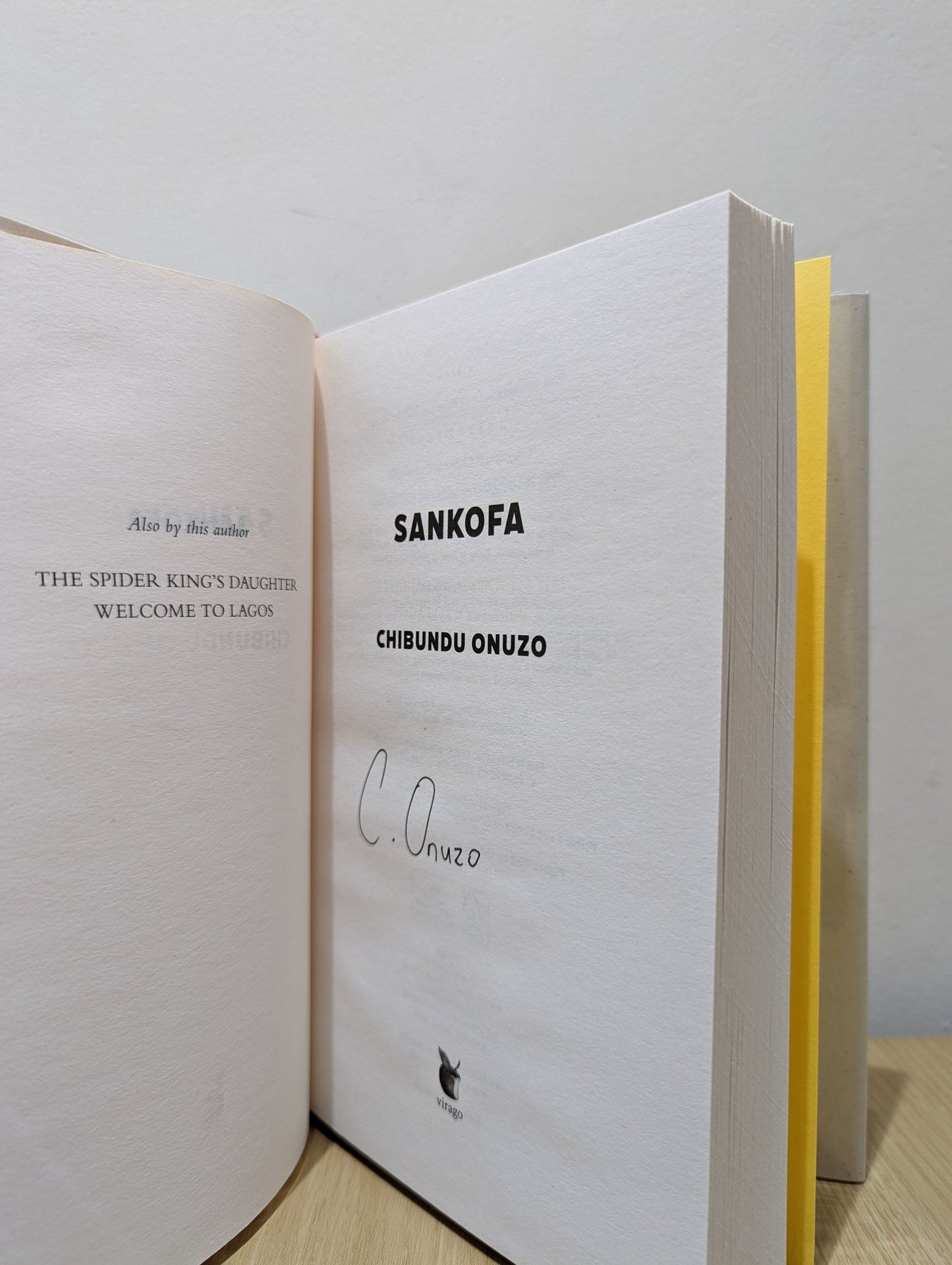 Sankofa by Chibundu Onuzo (Signed First Edition) - Fialta Books