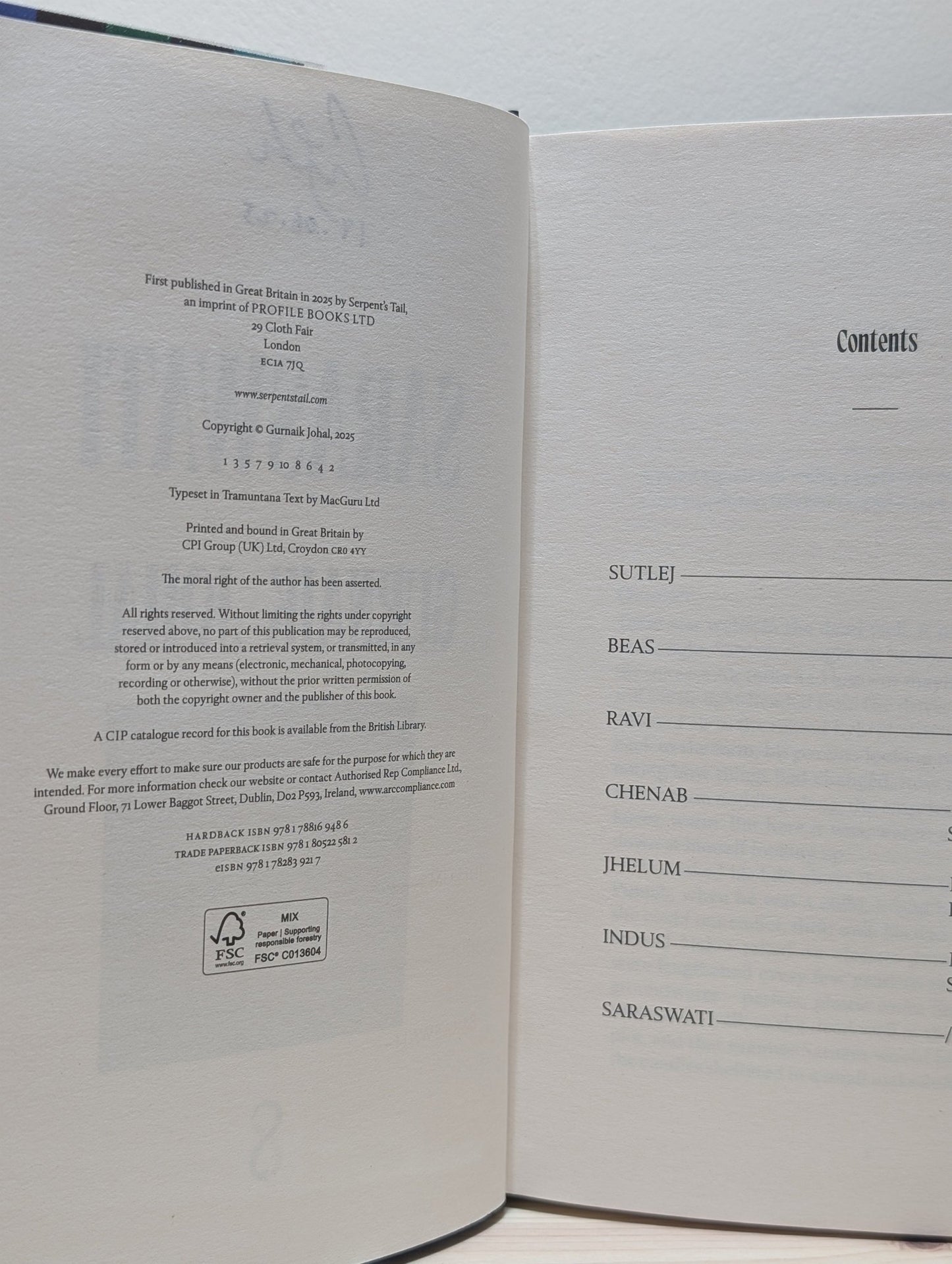 Saraswati by Gurnaik Johal (Signed Dated First Edition) - Fialta Books