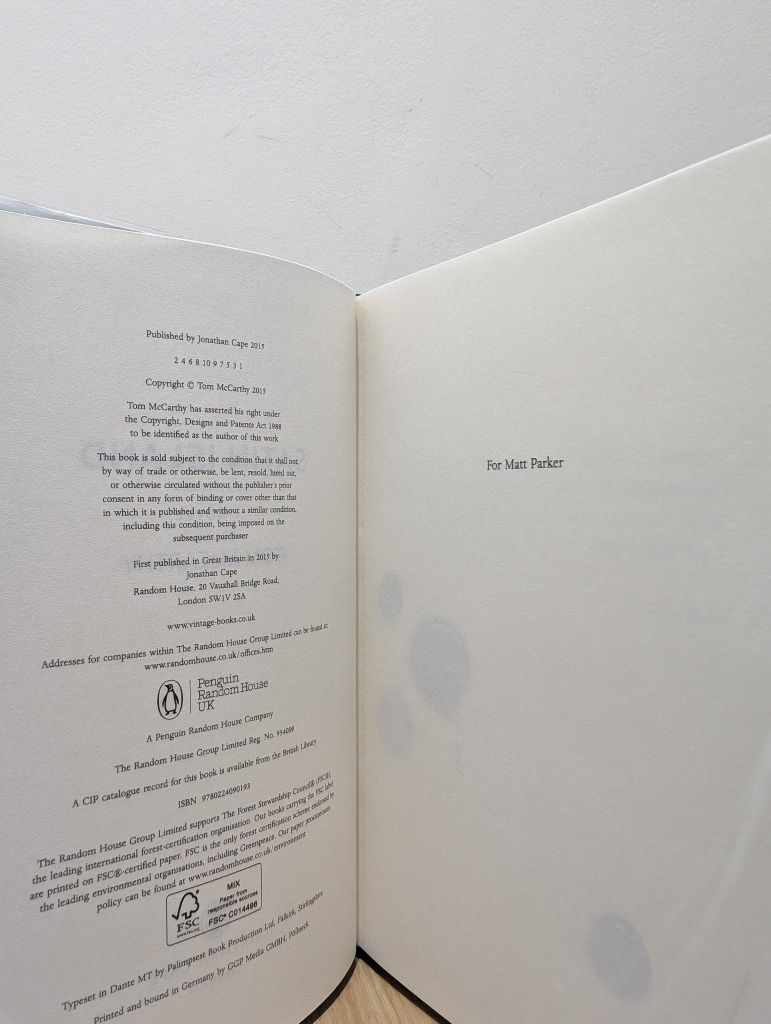 Satin Island by Tom McCarthy (First Edition) - Fialta Books