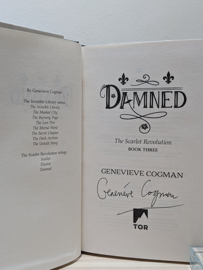 Scarlet; Elusive; Damned by Genevieve Cogman (Signed First Edition Set) - Fialta Books