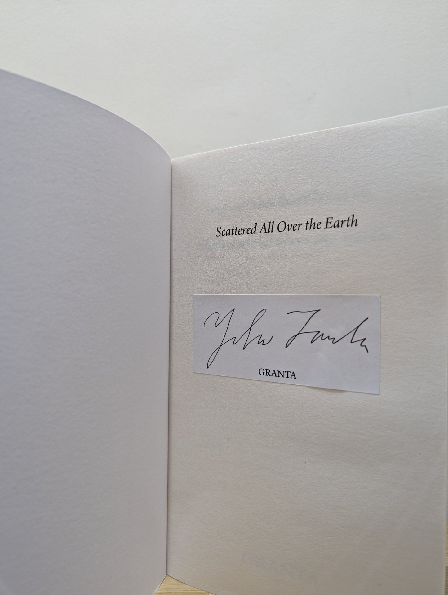 Scattered All Over the Earth by Yoko Tawada (Signed First Edition) - Fialta Books