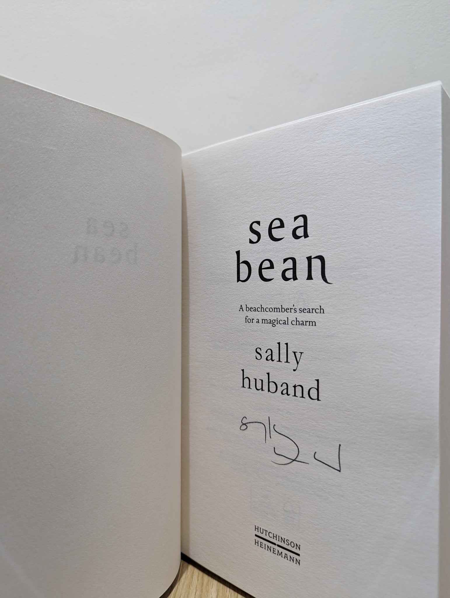 Sea Bean by Sally Huband (Signed First Edition) - Fialta Books
