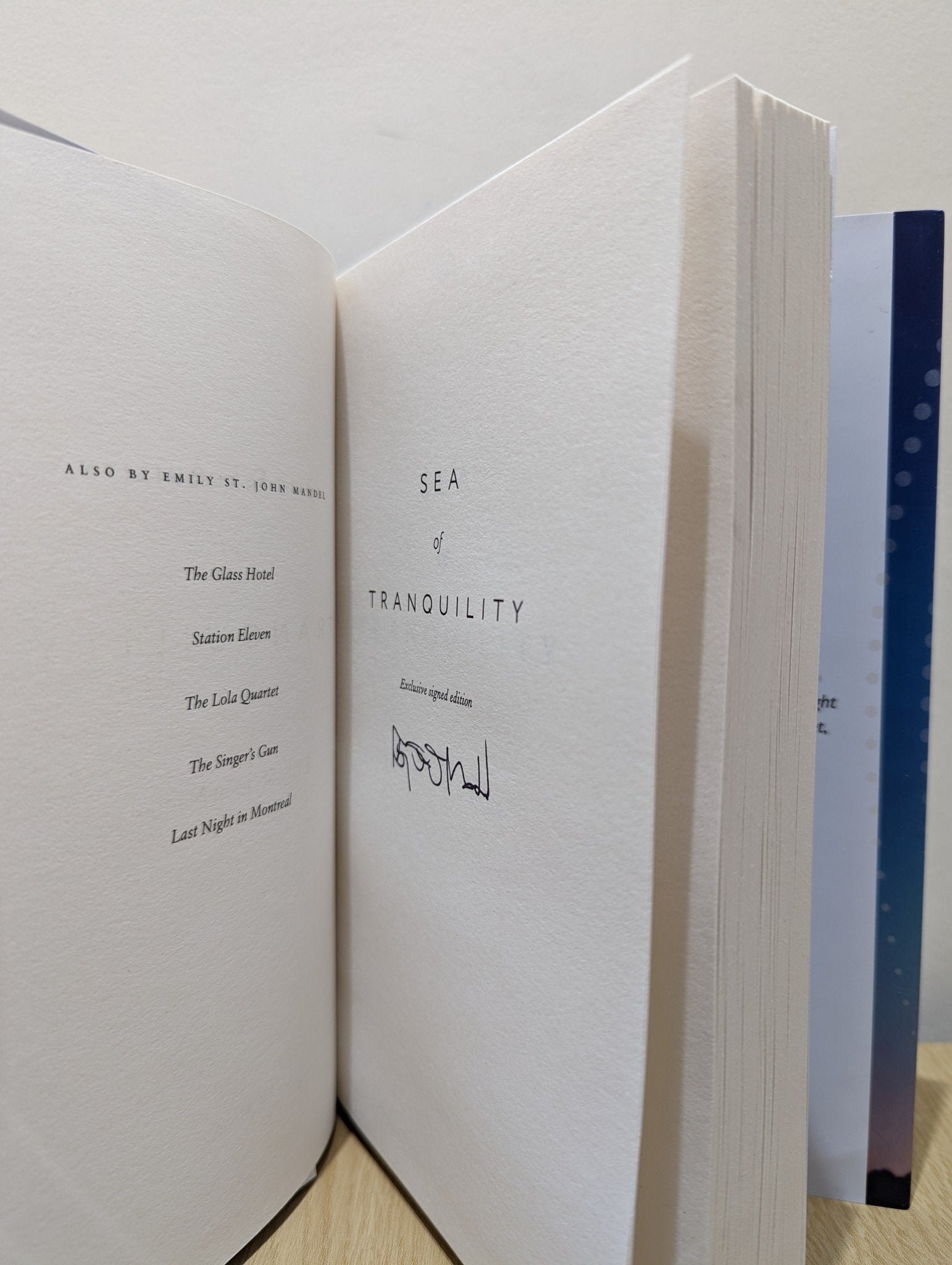 Sea of Tranquility by Emily St. John Mandel (Signed First Edition with extra chapter) - Fialta Books
