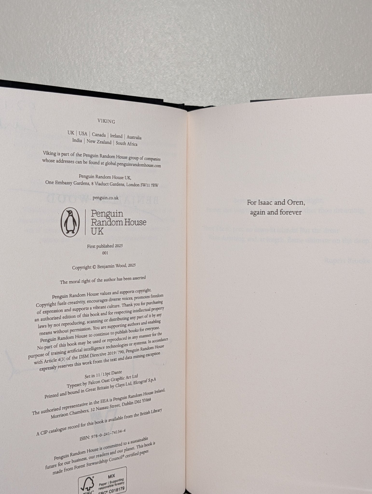 Seascraper by Benjamin Wood (Signed Dated Located First Edition) - Fialta Books