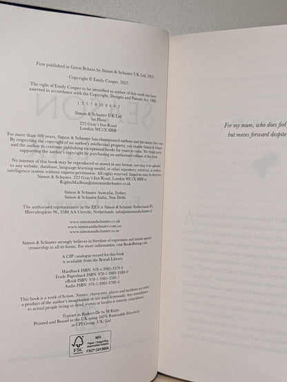 Season of Fear by Emily Cooper (Signed Numbered First Edition with sprayed edges) - Fialta Books