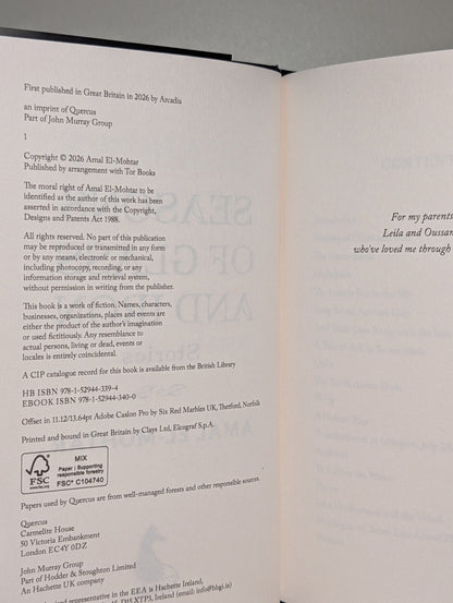 Seasons of Glass and Iron: Stories by Amal El - Mohtar (Signed First Edition) - Fialta Books