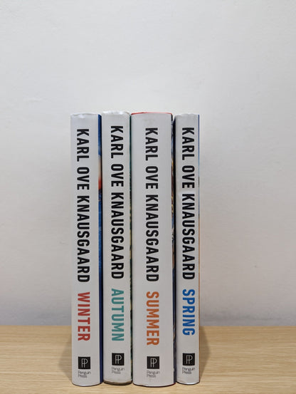 Seasons Quartet: Spring, Summer, Autumn, Winter by Karl Ove Knausgaard (Signed Dated Located Set) - Fialta Books
