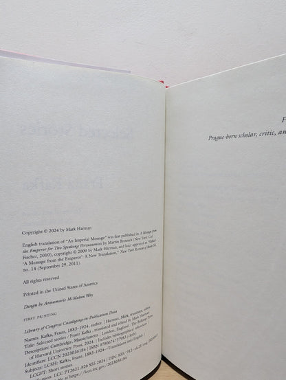 Selected Stories by Franz Kafka (First Edition) - Fialta Books
