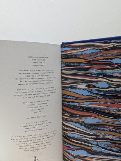 Septology by Jon Fosse (Signed Numbered Edition with sprayed edges) - Fialta Books