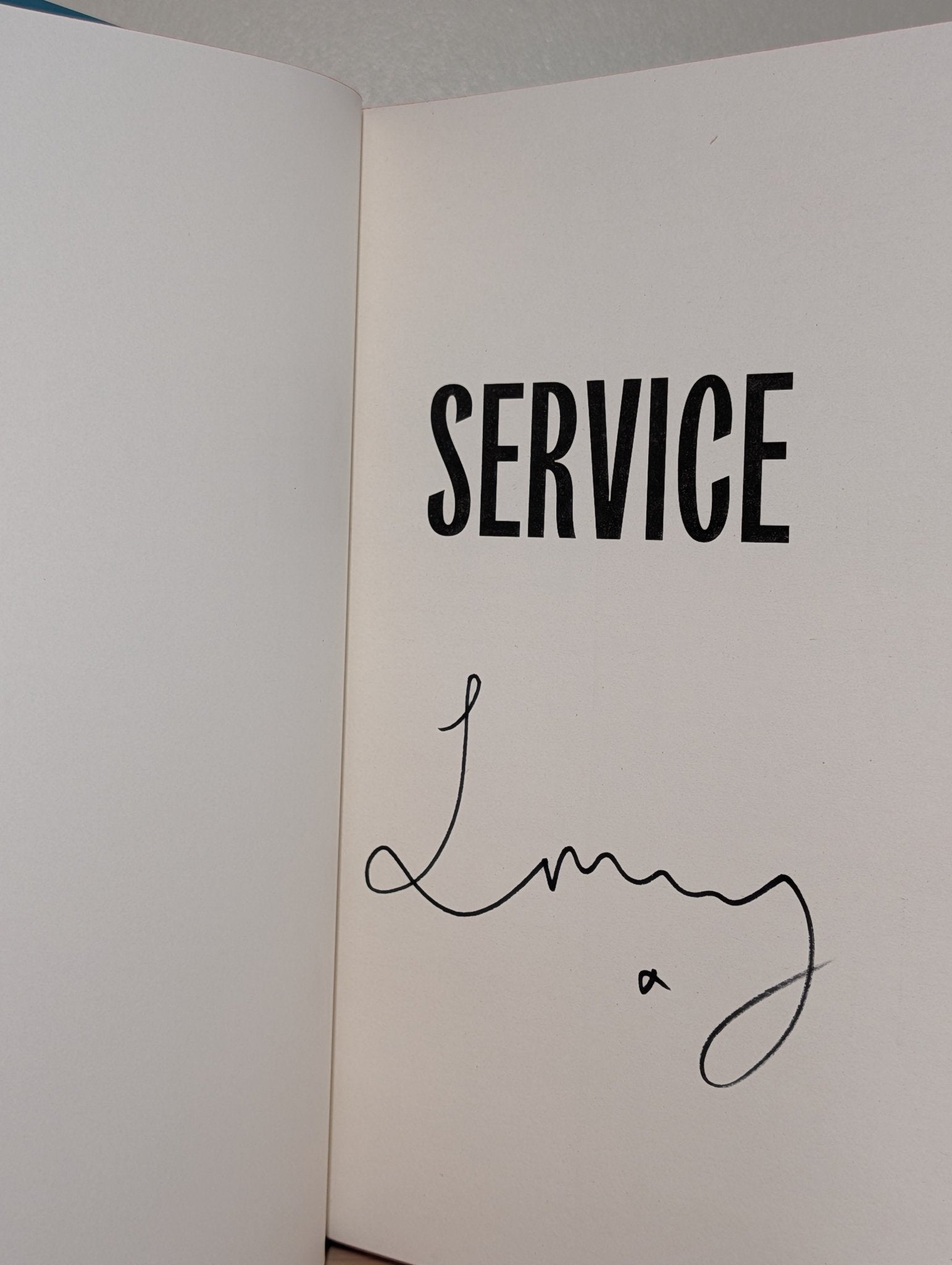 Service by Lauren Mooney (Signed First Edition with sprayed edges) - Fialta Books
