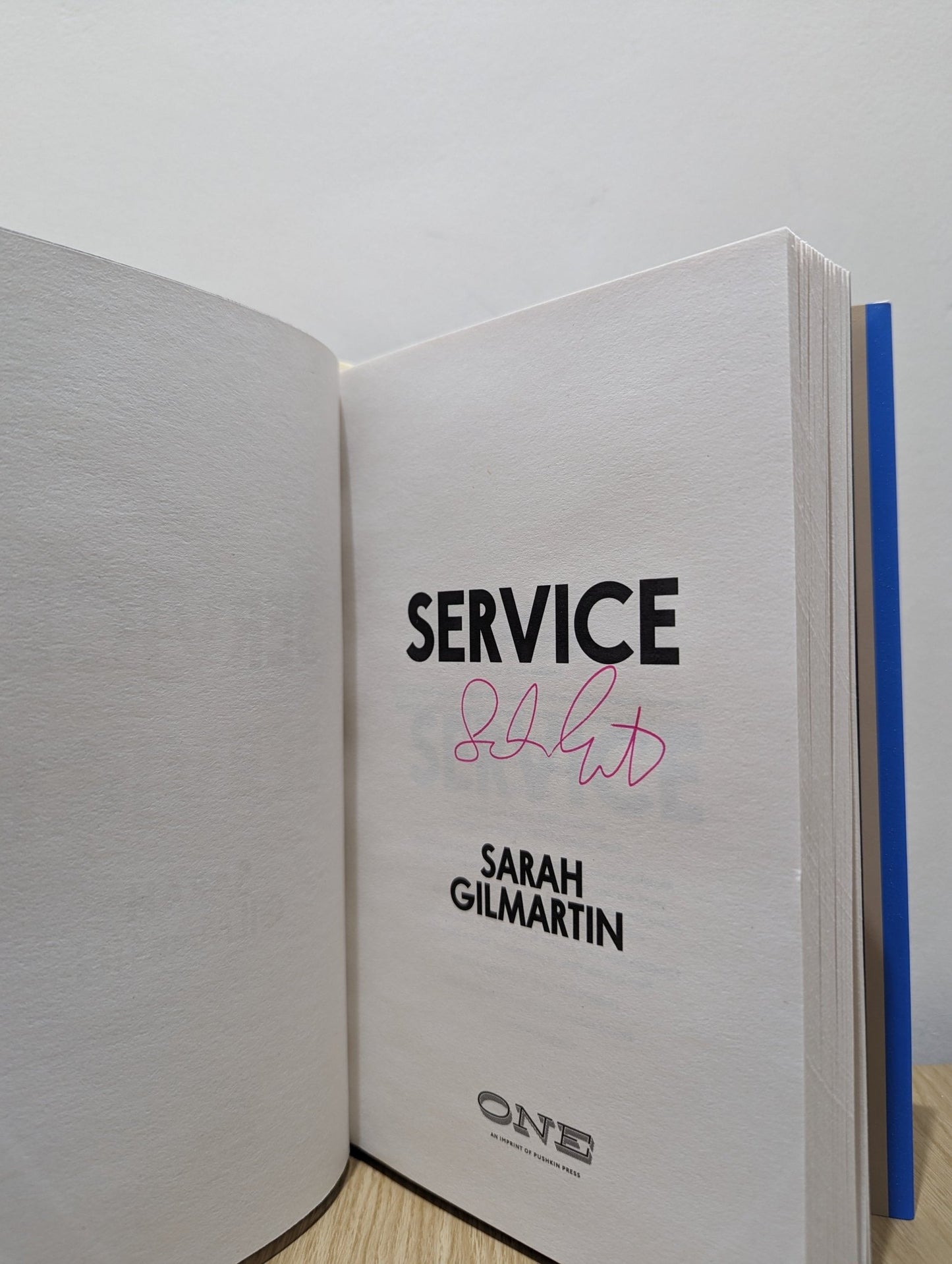 Service by Sarah Gilmartin (Signed First Edition) - Fialta Books