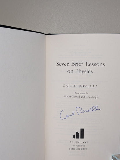 Seven Brief Lessons on Physics: Signed Anniversary Edition by Carlo Rovelli - Fialta Books