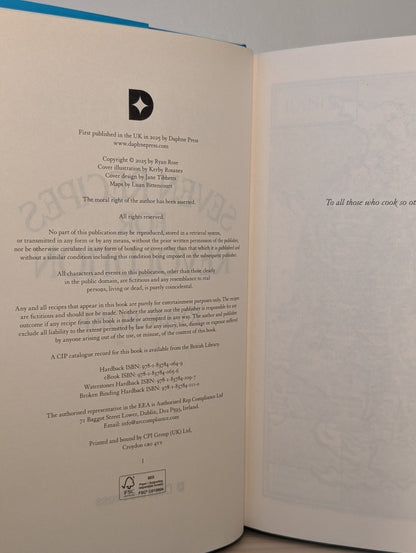 Seven Recipes for Revolution by Ryan Rose (Signed Numbered First Edition with sprayed edges) - Fialta Books
