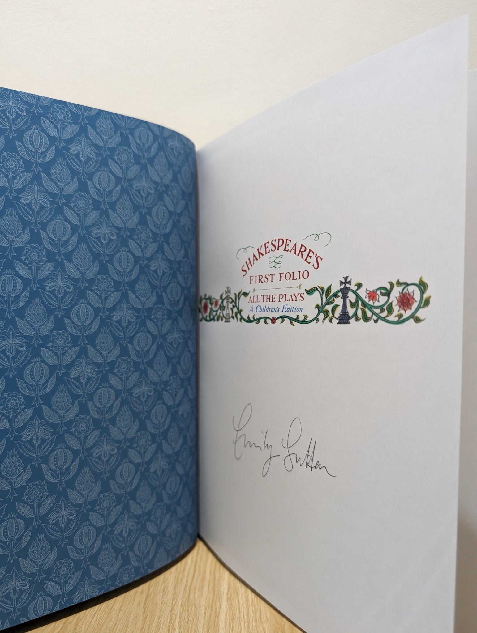 Shakespeare's First Folio: All The Plays: A Children's Edition by William Shakespeare (Signed by Illustrator) - Fialta Books