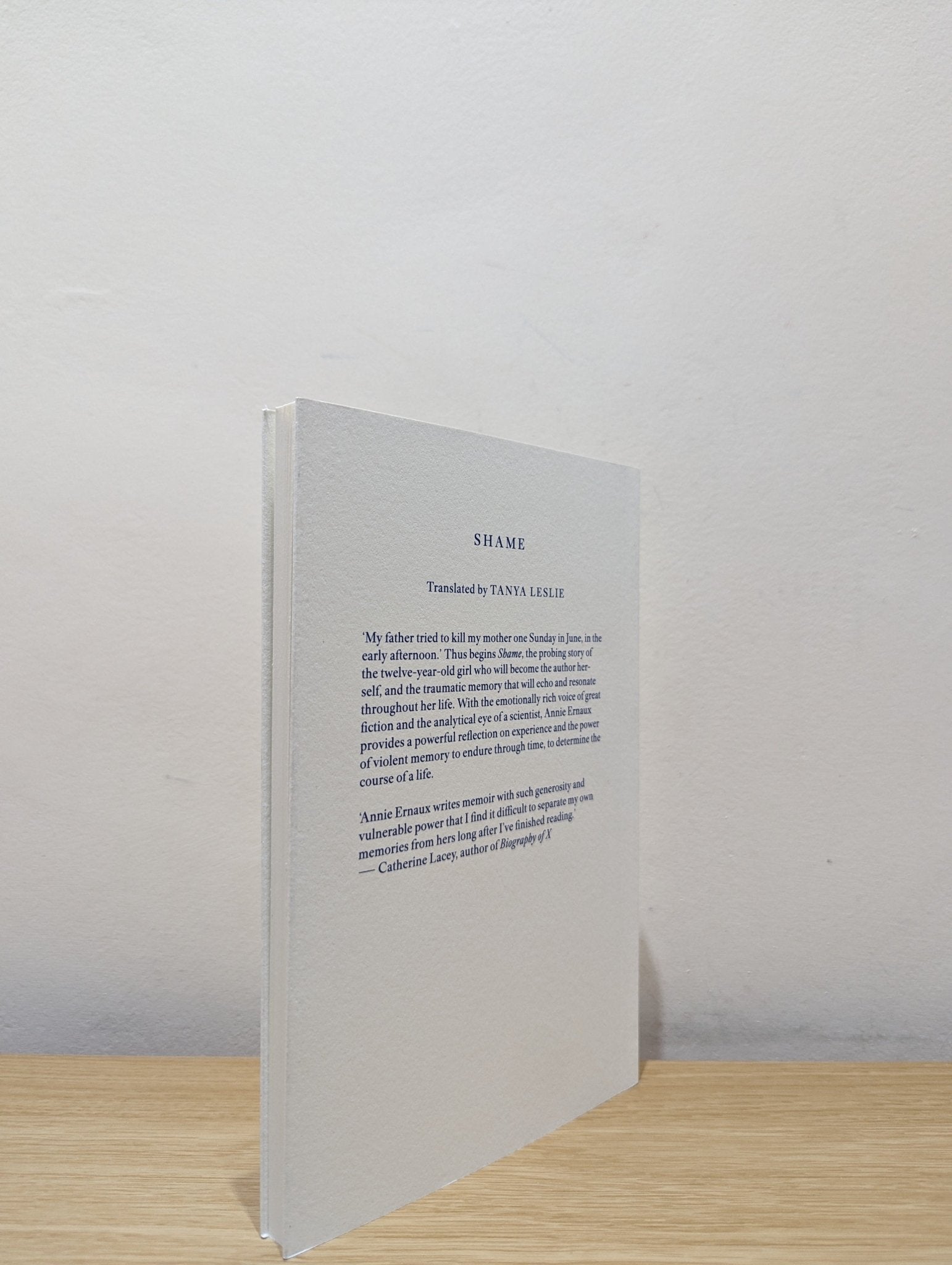 Shame by Annie Ernaux (First Edition) - Fialta Books