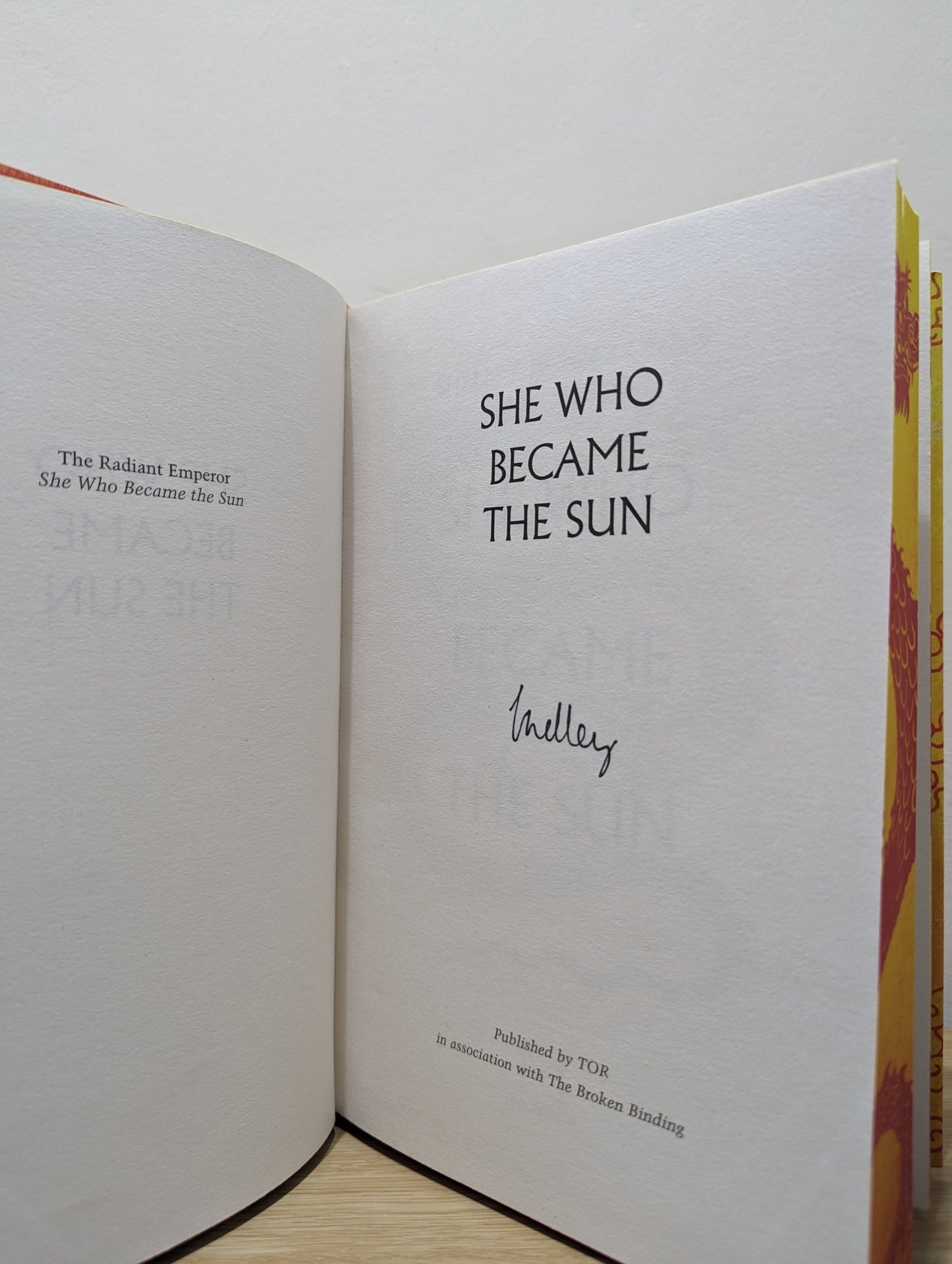 She Who Became the Sun; He Who Drowned the World by Shelley Parker - Chan (Signed Special Edition with sprayed edges) - Fialta Books