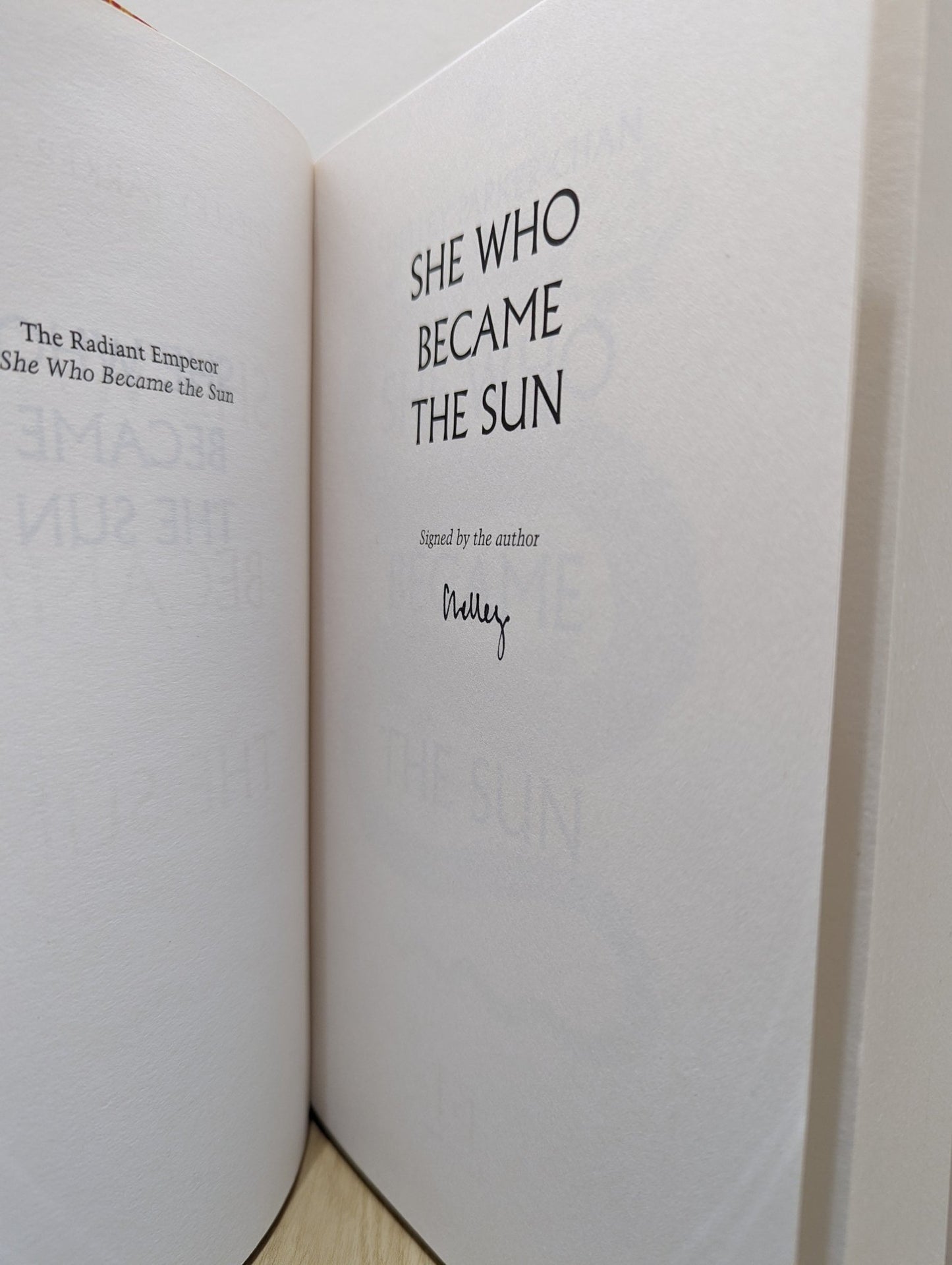She Who Became the Sun: The Radiant Emperor by Shelley Parker - Chan (Signed First Edition) - Fialta Books