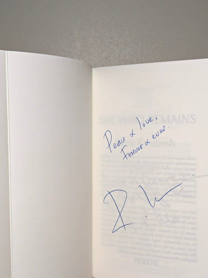 She Who Remains by Rene Karabash (Double Signed Lined First Edition) - Fialta Books