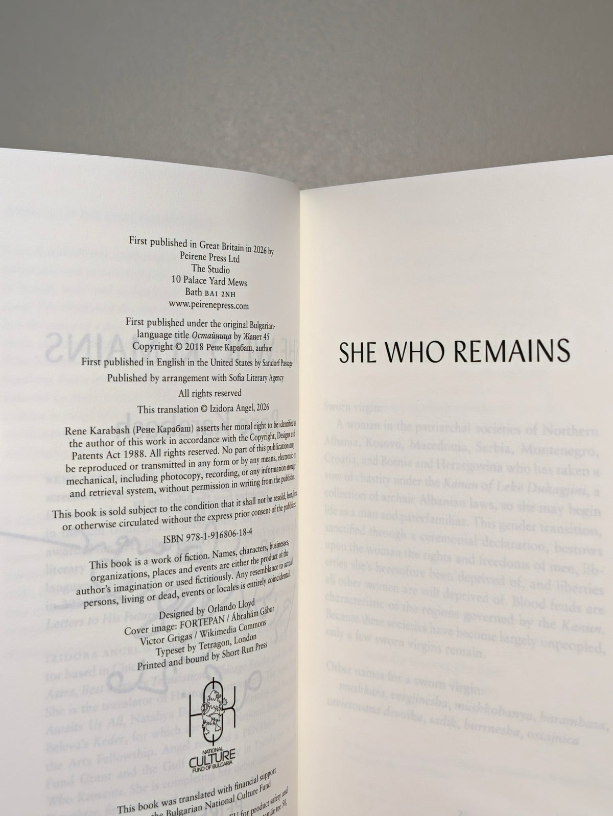 She Who Remains by Rene Karabash (Double Signed Lined First Edition) - Fialta Books