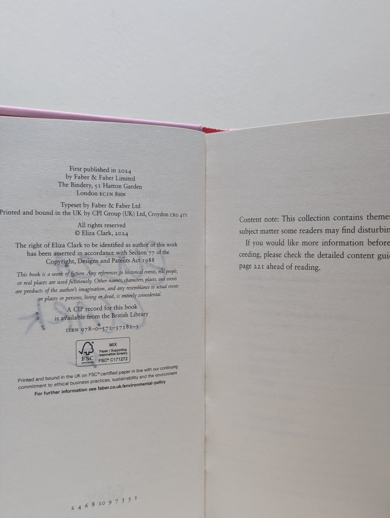 She's Always Hungry by Eliza Clark (Signed First Edition with sprayed edges) - Fialta Books
