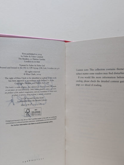 She's Always Hungry by Eliza Clark (Signed First Edition with sprayed edges) - Fialta Books