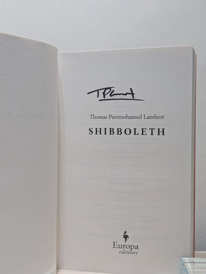 Shibboleth by Thomas Peermohamed Lambert (Signed First Edition) - Fialta Books
