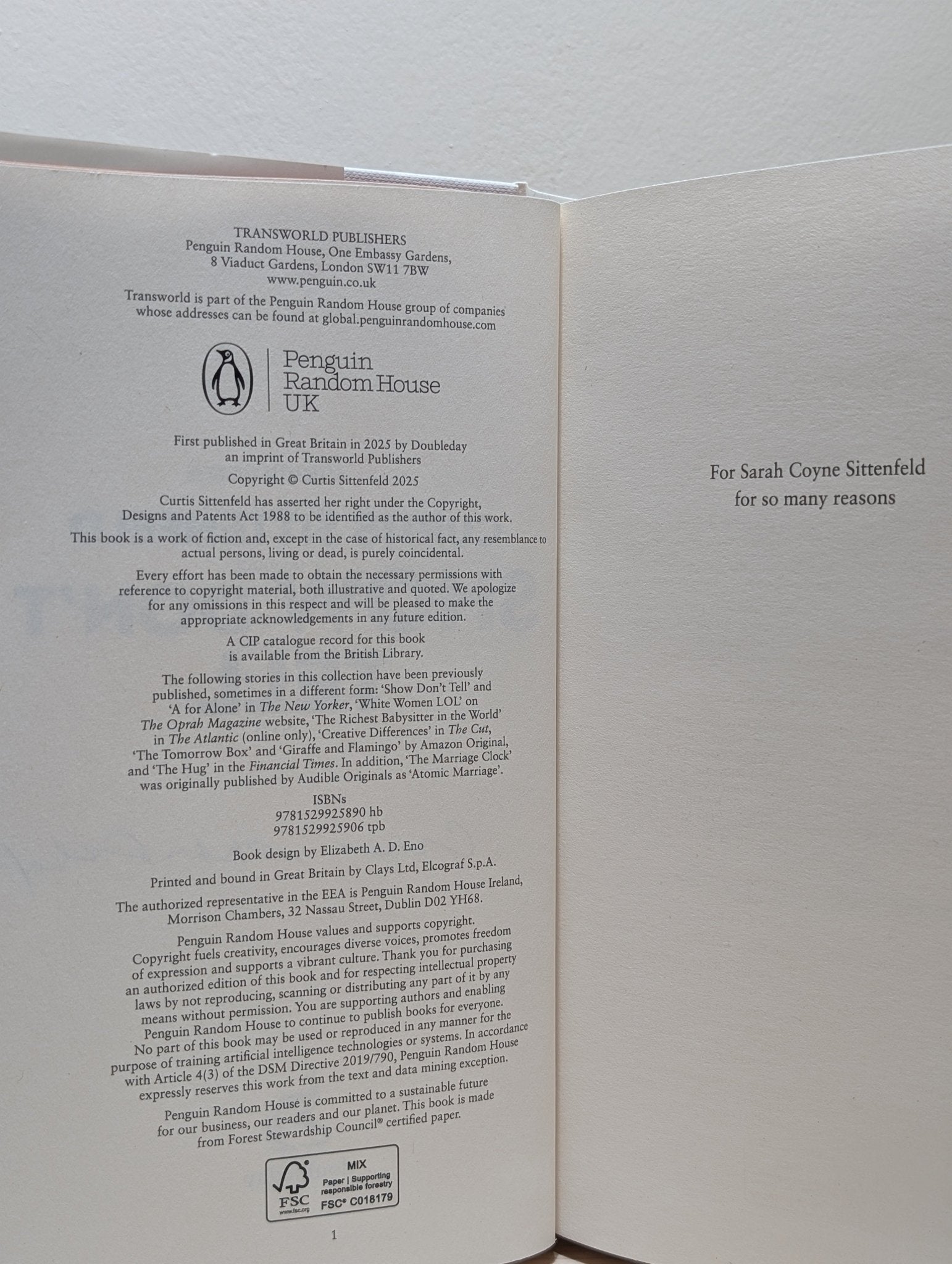 Show Don't Tell by Curtis Sittenfeld (Signed First Edition) - Fialta Books