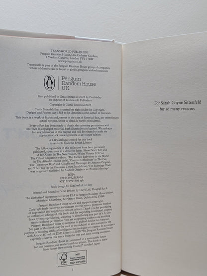 Show Don't Tell by Curtis Sittenfeld (Signed First Edition) - Fialta Books