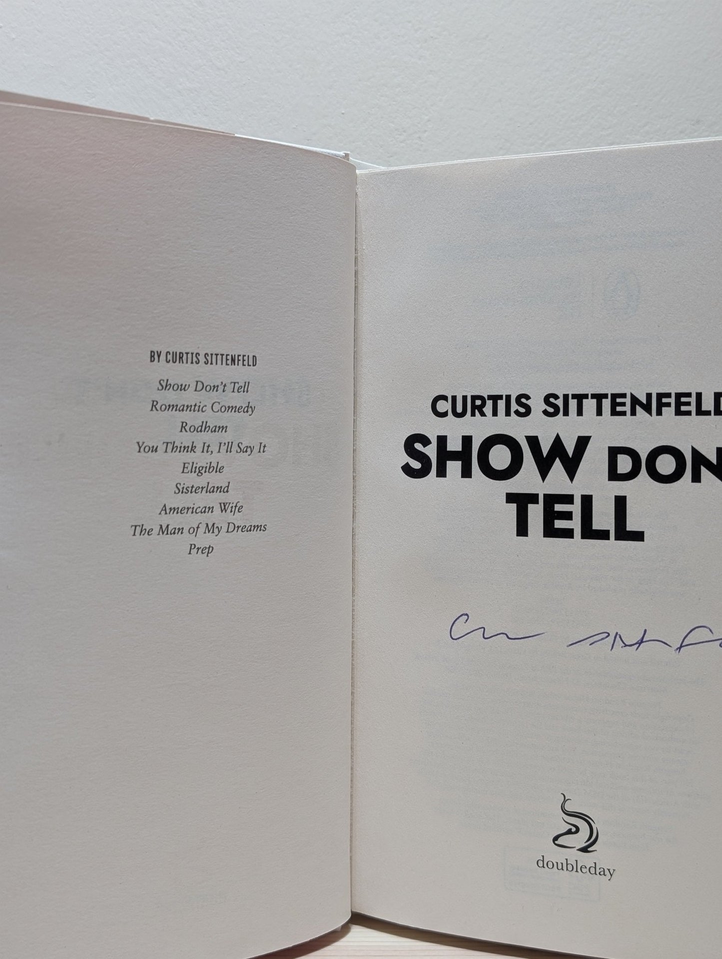 Show Don't Tell by Curtis Sittenfeld (Signed First Edition) - Fialta Books
