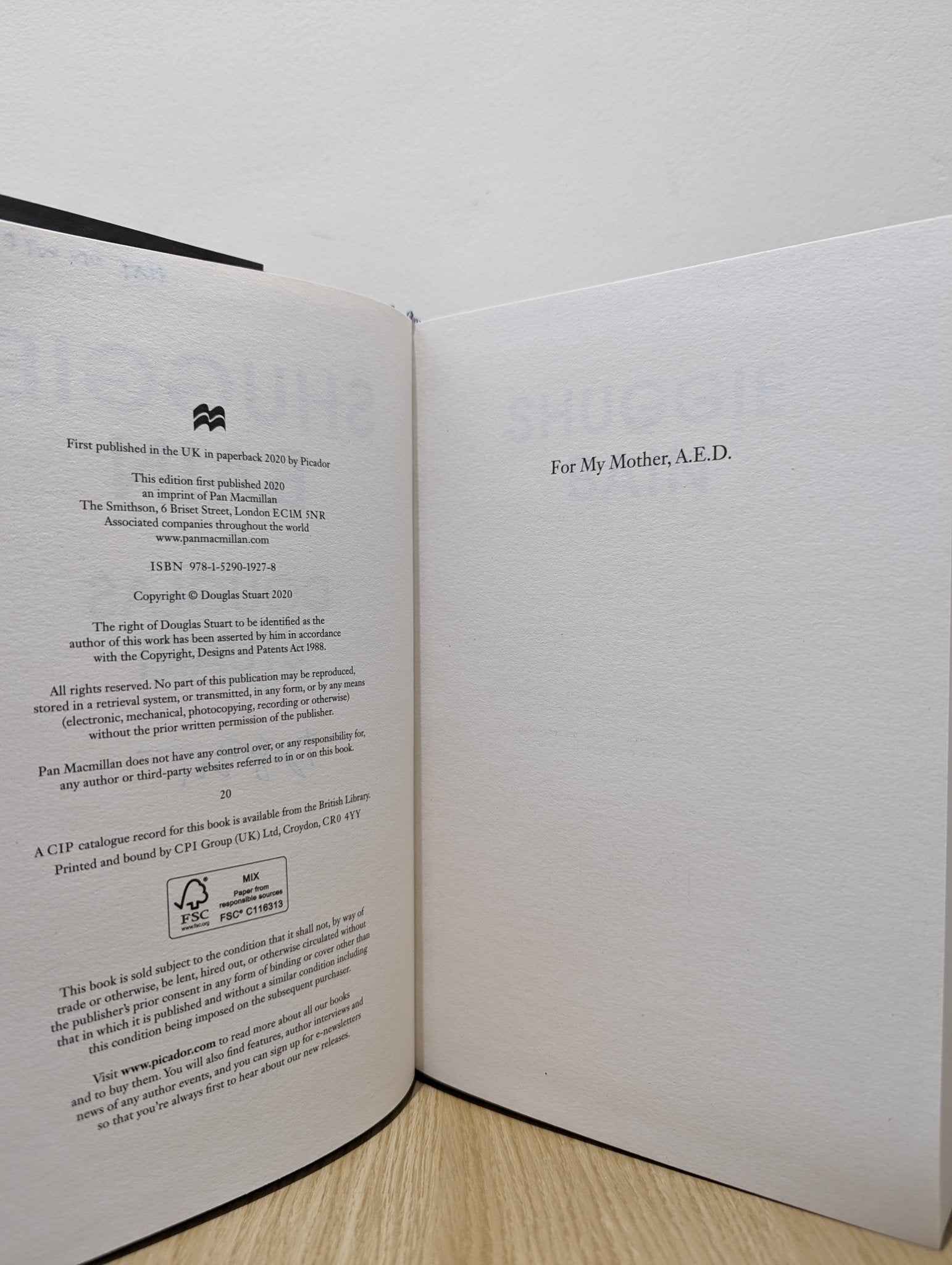 Shuggie Bain; Young Mungo by Douglas Stuart (Signed Set) - Fialta Books