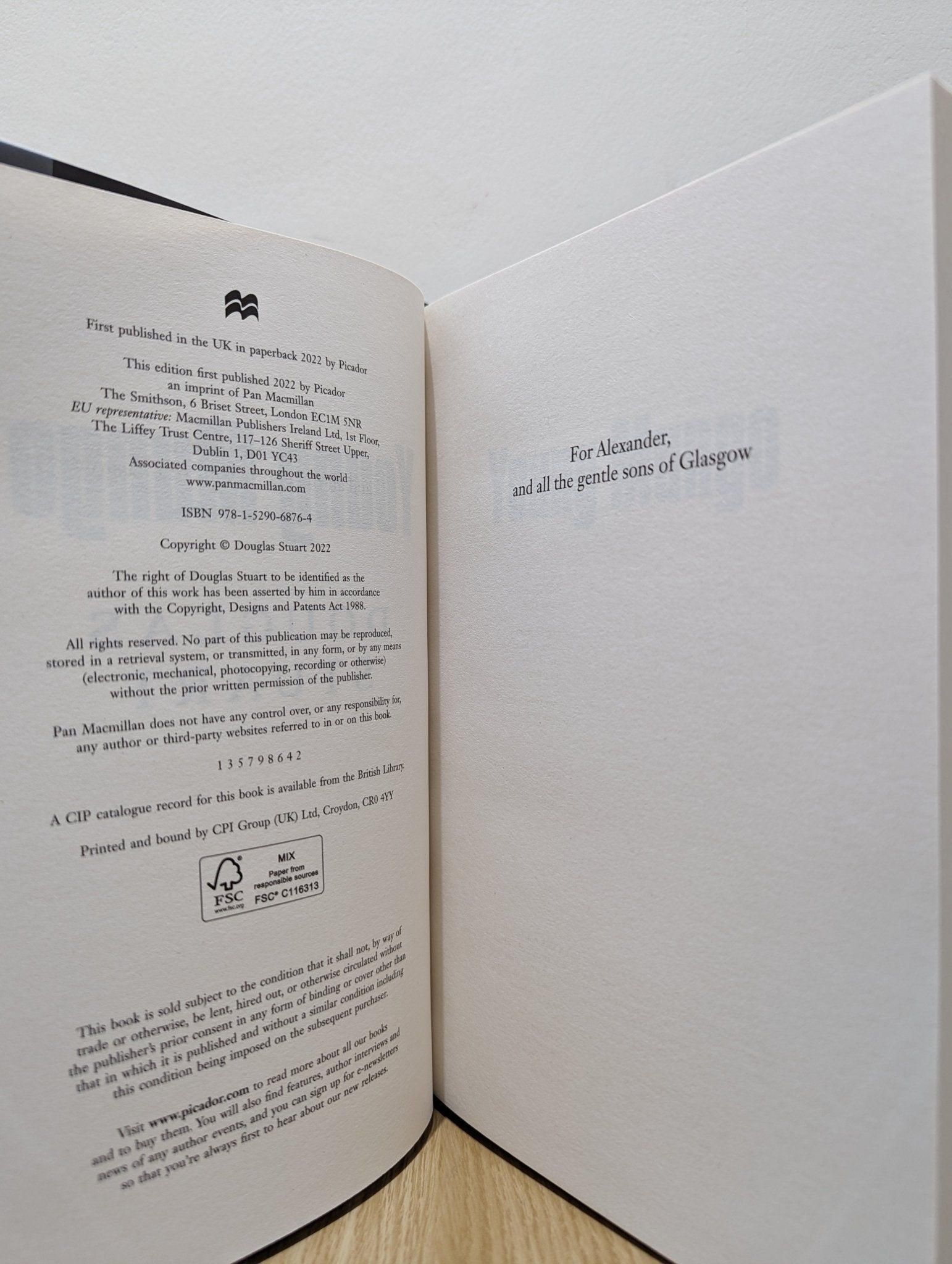 Shuggie Bain; Young Mungo by Douglas Stuart (Signed Set) - Fialta Books