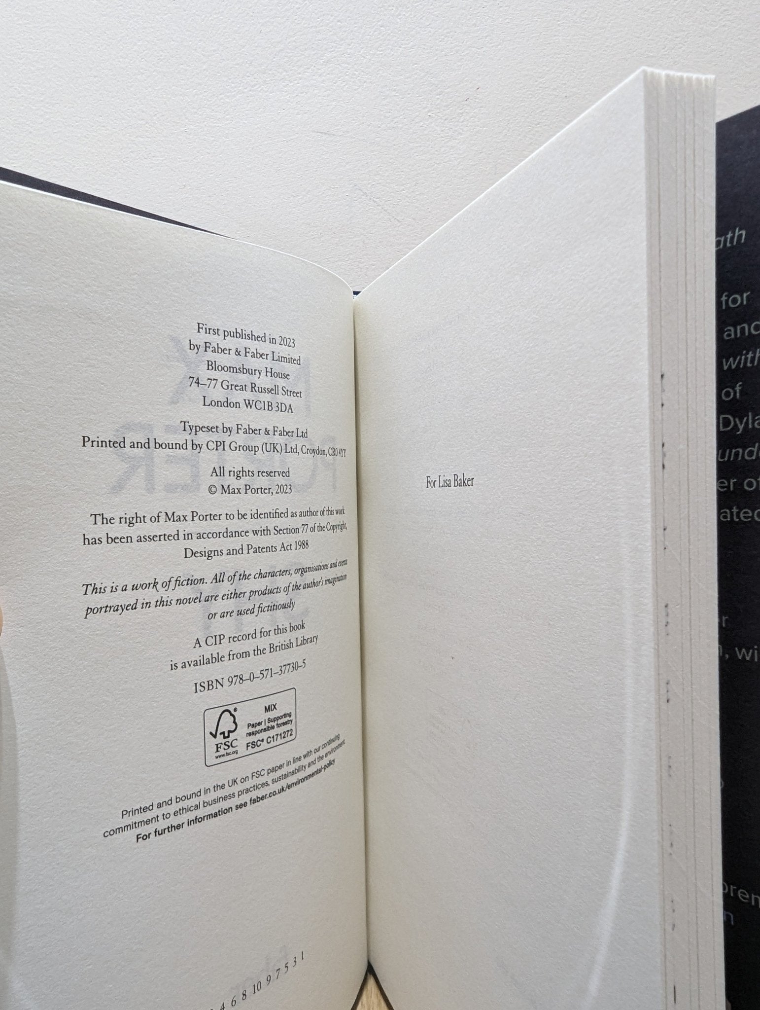 Shy by Max Porter (Signed First Edition) - Fialta Books