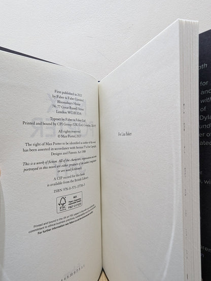 Shy by Max Porter (Signed First Edition) - Fialta Books