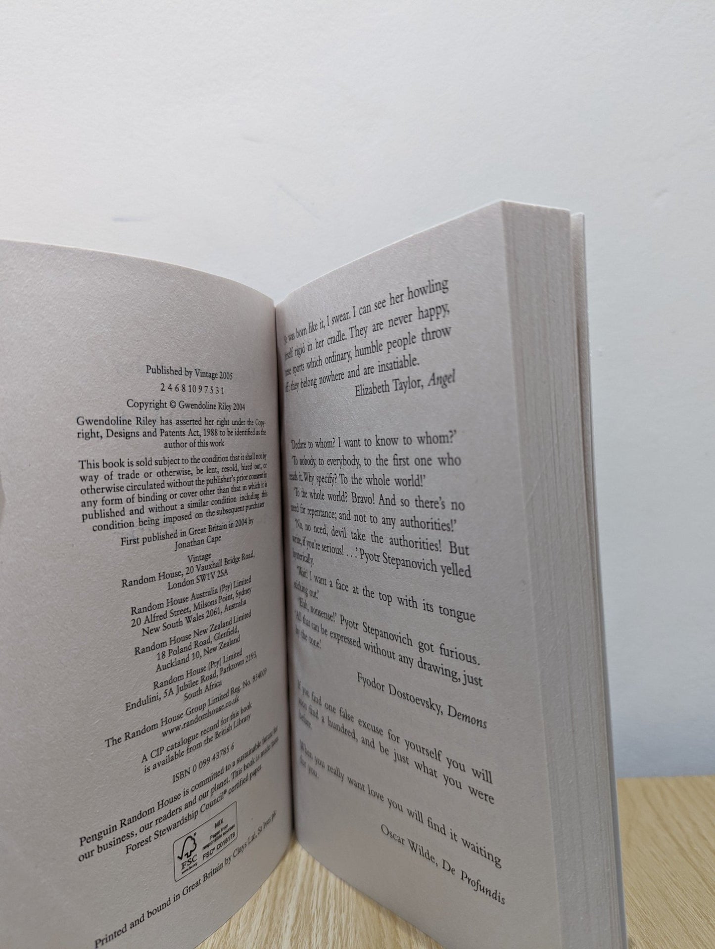 Sick Notes by Gwendoline Riley (Signed) - Fialta Books