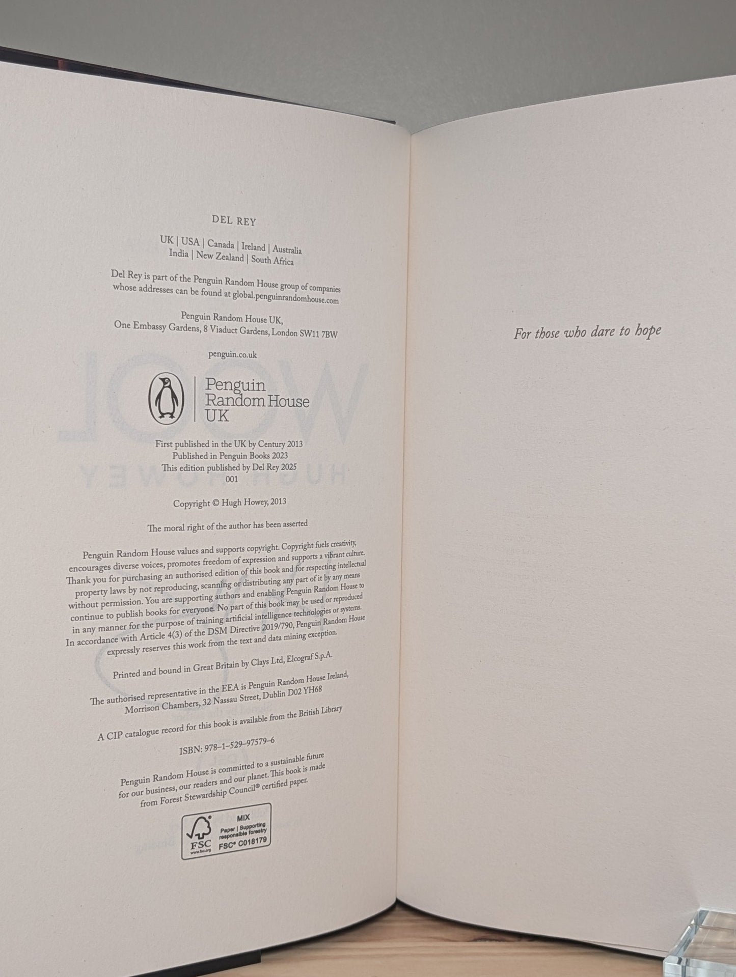 Silo: Wool, Shift, Dust by Hugh Howey (Signed Special Edition with sprayed edges) - Fialta Books