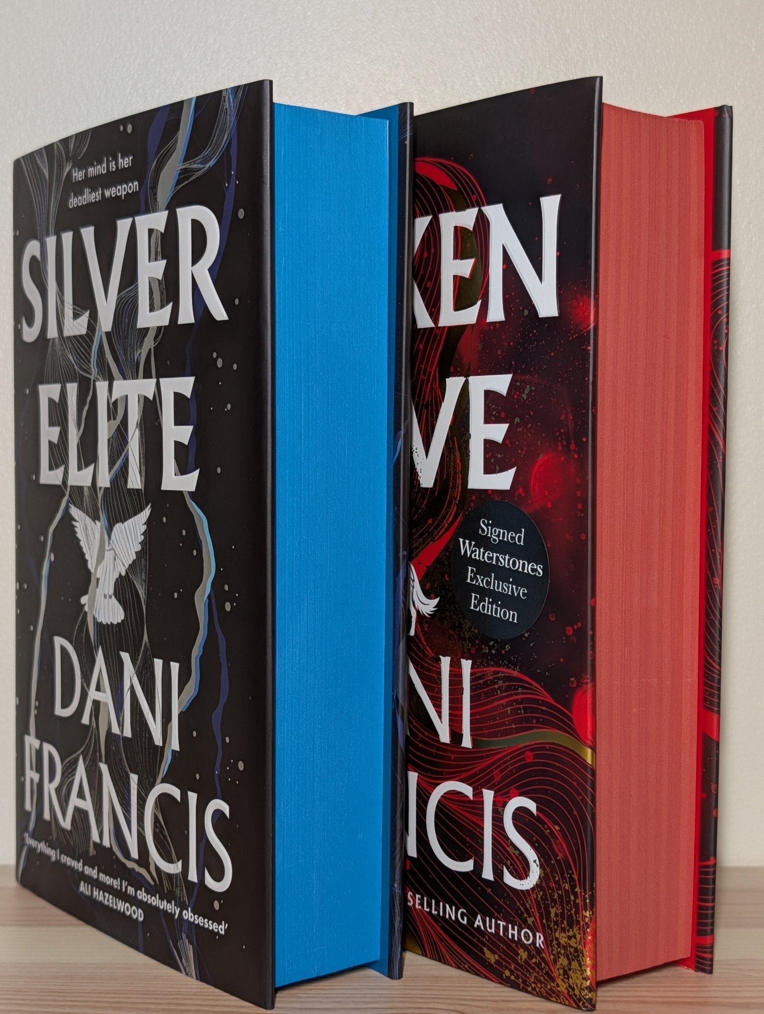 Silver Elite; Broken Dove by Dani Francis (Signed set with sprayed edges) - Fialta Books