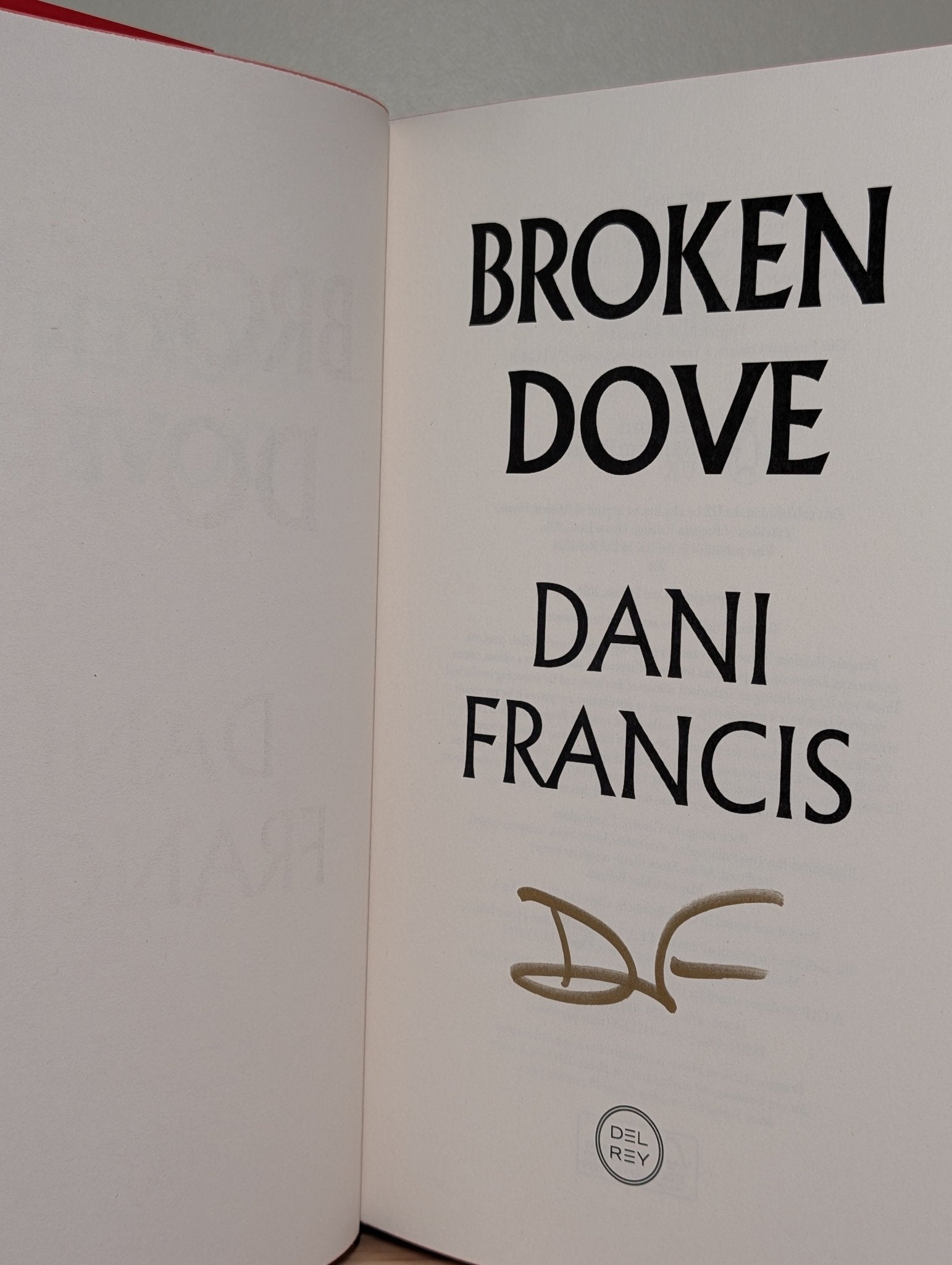 Silver Elite; Broken Dove by Dani Francis (Signed set with sprayed edges) - Fialta Books