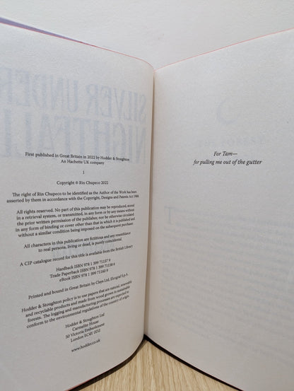 Silver Under Nightfall by Rin Chupeco (Signed First Edition with sprayed edges) - Fialta Books