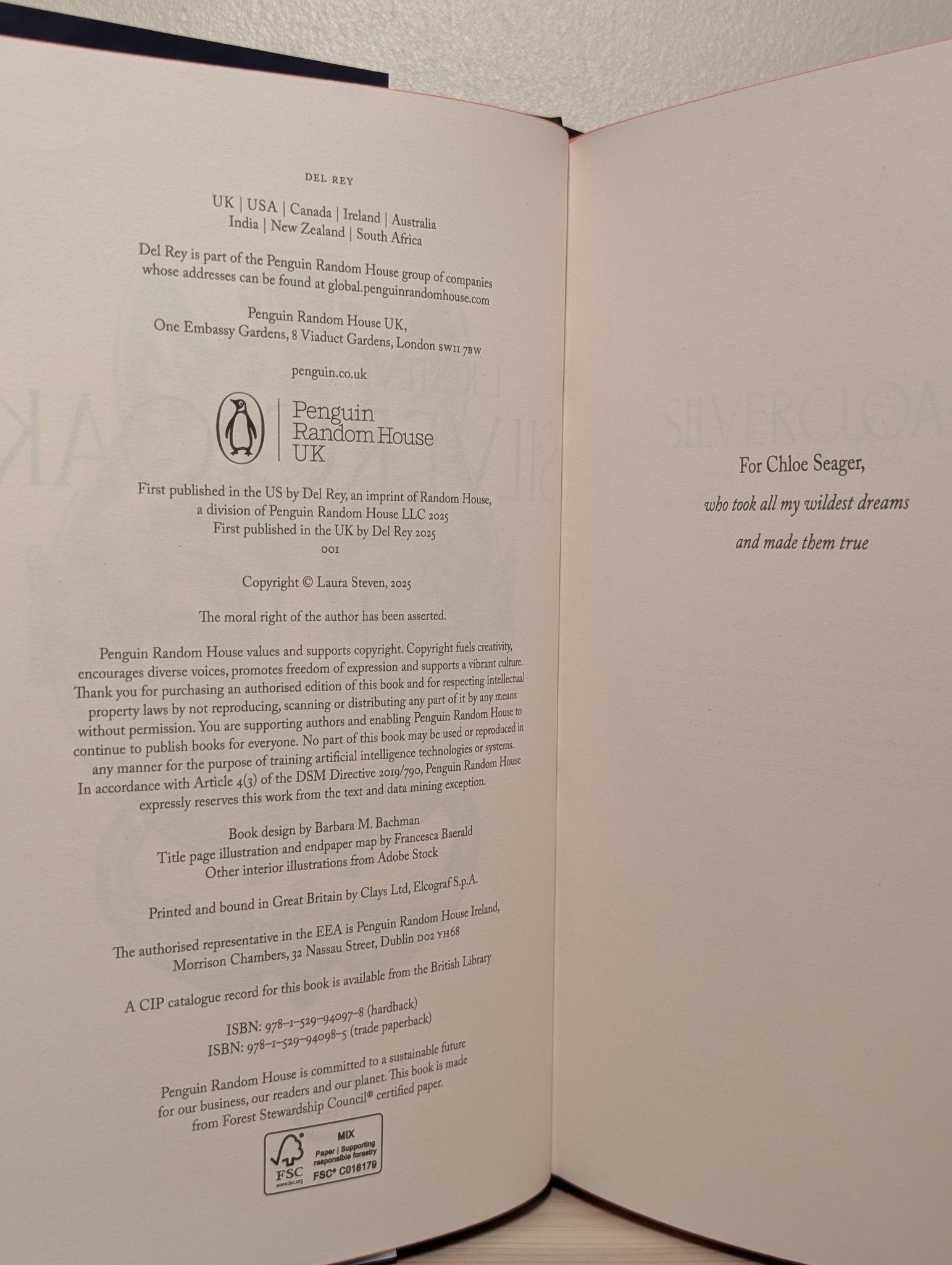 Silvercloak by L. K. Steven (First Edition with sprayed edges) - Fialta Books
