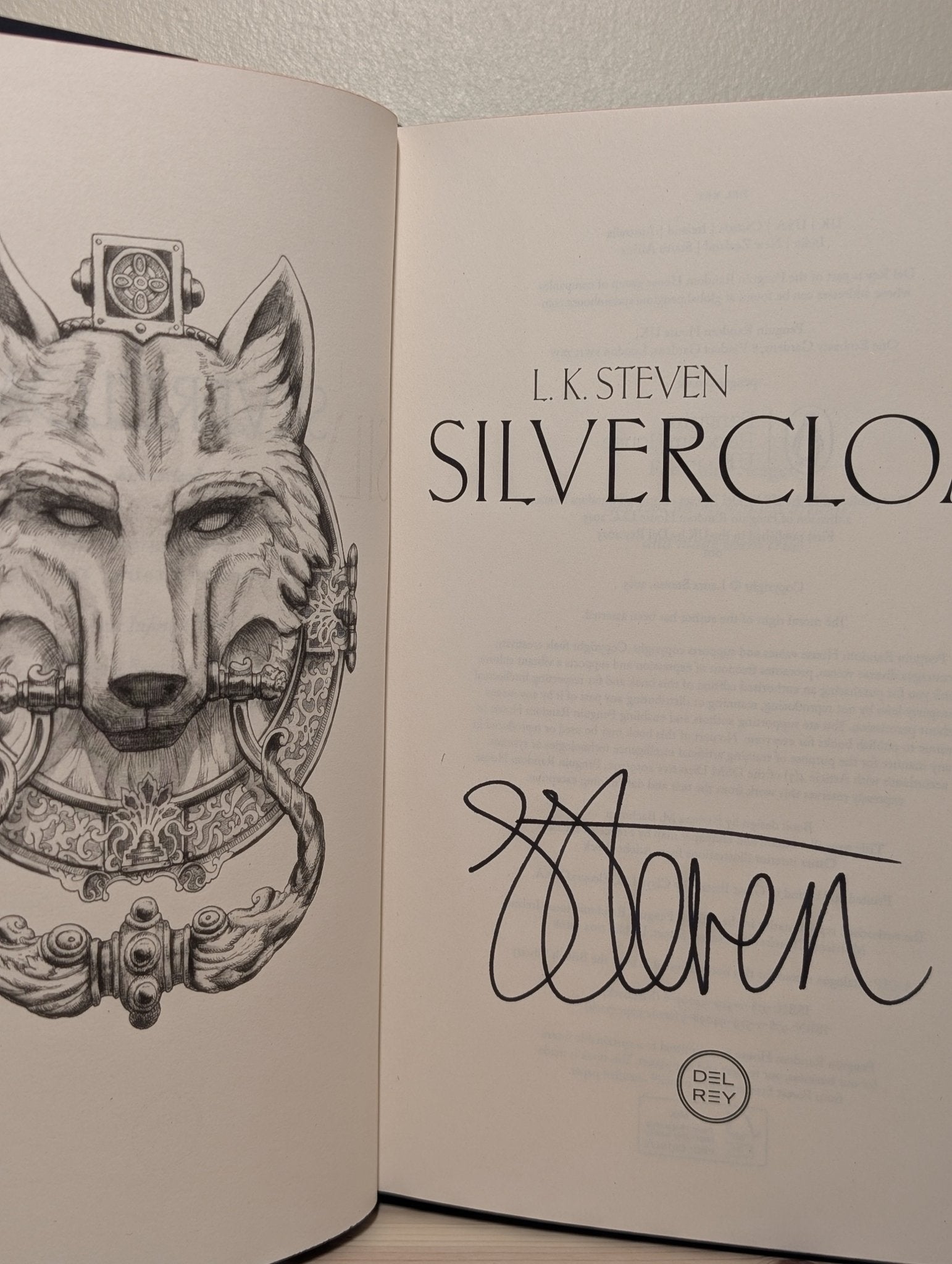 Silvercloak by L. K. Steven (Signed Indie Edition with sprayed edges) - Fialta Books