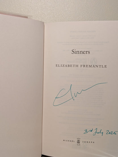 Sinners by Elizabeth Fremantle (Signed Dated First Edition) - Fialta Books
