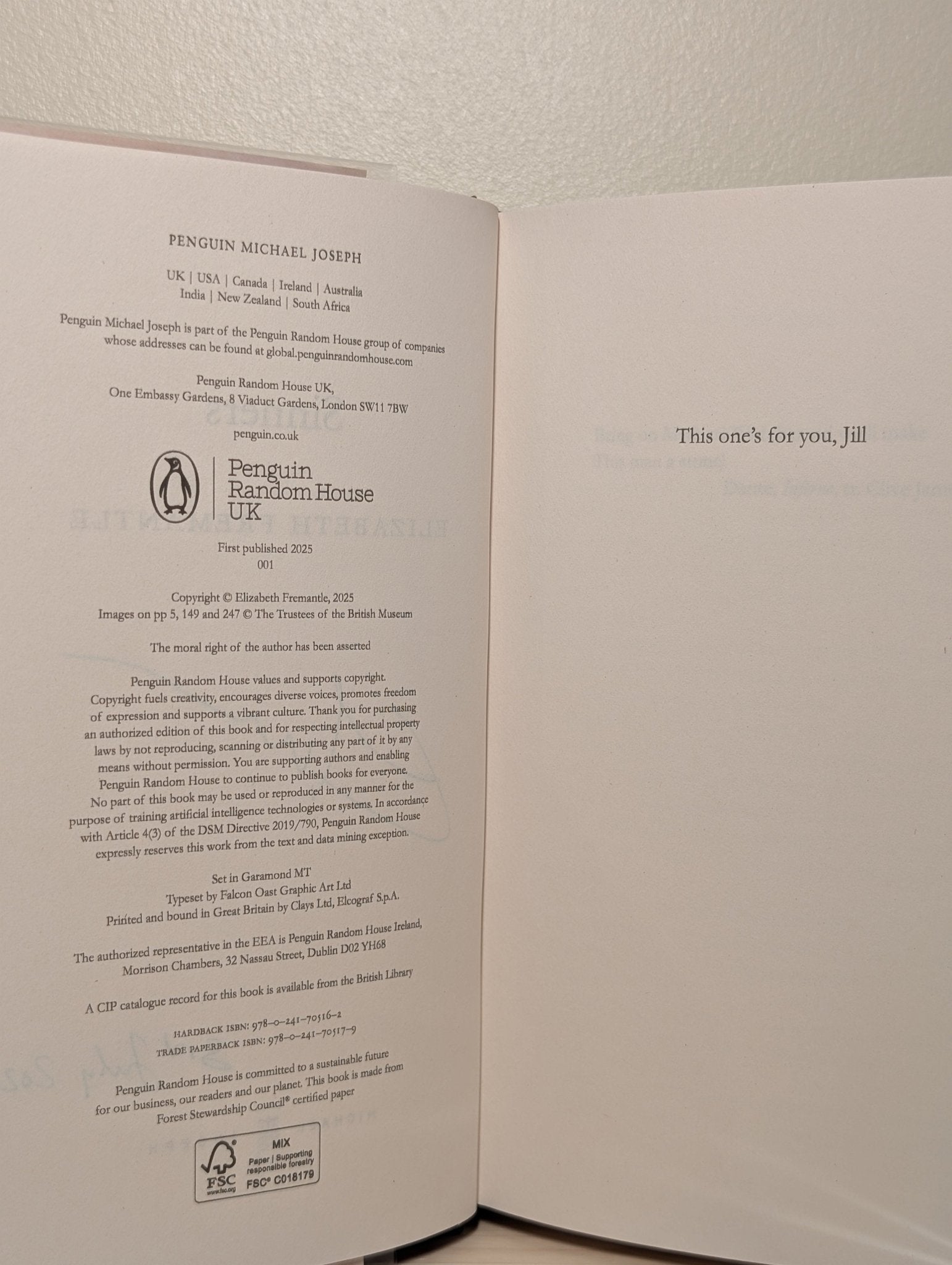 Sinners by Elizabeth Fremantle (Signed Dated First Edition) - Fialta Books