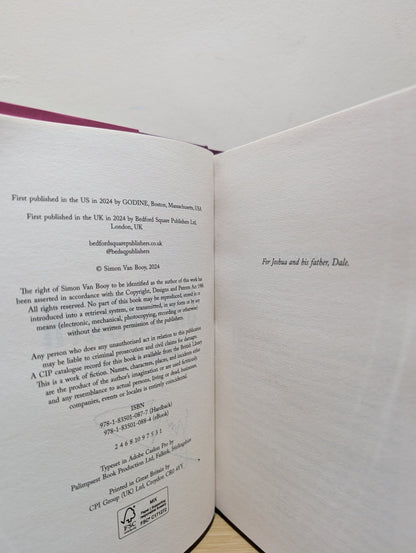 Sipsworth by Simon Van Booy (Signed First Edition) - Fialta Books