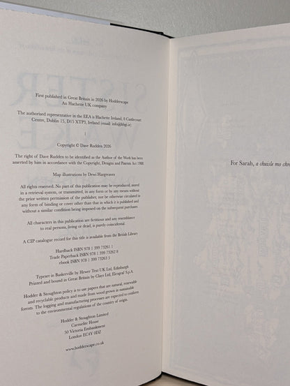 Sister Wake by Dave Rudden (Signed Numbered Edition with sprayed edges) - Fialta Books